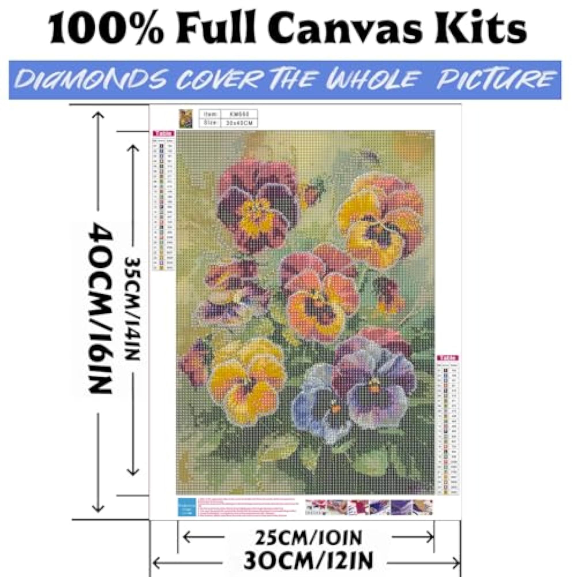 Diamond Painting Flowers Kit for Home Wall Decor