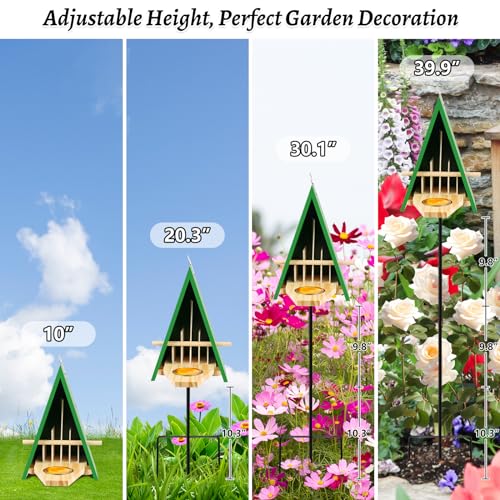 image for UQM 2025 New Butterfly House and Feeder for Outside, Wooden Butterfly 