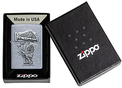 Encendedor de bolsillo Zippo Dead Mans Hand Emblem miniatura 6