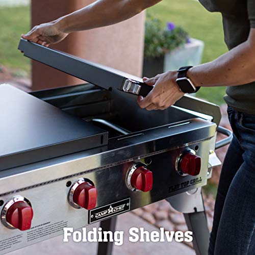 Camp Chef 4-Burner Portable Flat Top Grill with Griddle - Image 6