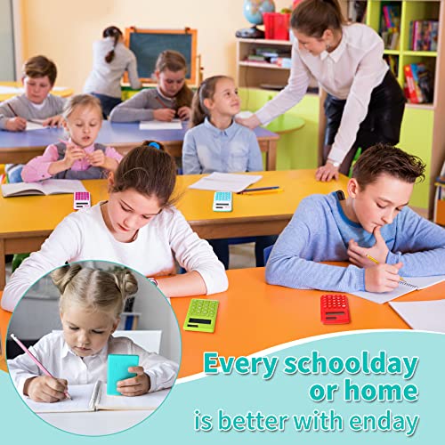 48 Pcs Pocket Calculator Small Basic Standard Battery Powered Calculator Mini Colored 8 Digit Handheld 4 Function Calculator For Students Kids School Teacher Desktop Home Office, 3 Designs #TOP6