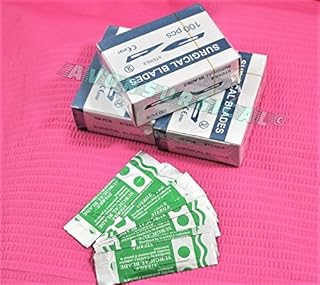 300 Scalpel Blades #22 Surgical Dental ENT Instruments - with 1 Free Handle #4 (CYNAMED)