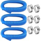Pool Pump Hose for Intex/Coleman Pools, Above Ground Pool 1.25x57 Inch Replacement Tubes Fits All Fi