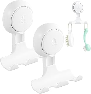 Razor Holder Hooks | Shower Hanger Razor Hook | Waterproof Shower Wall Mounted Shaver Hanger Holder for Loofah, Razor, Towels, Hat Beeby