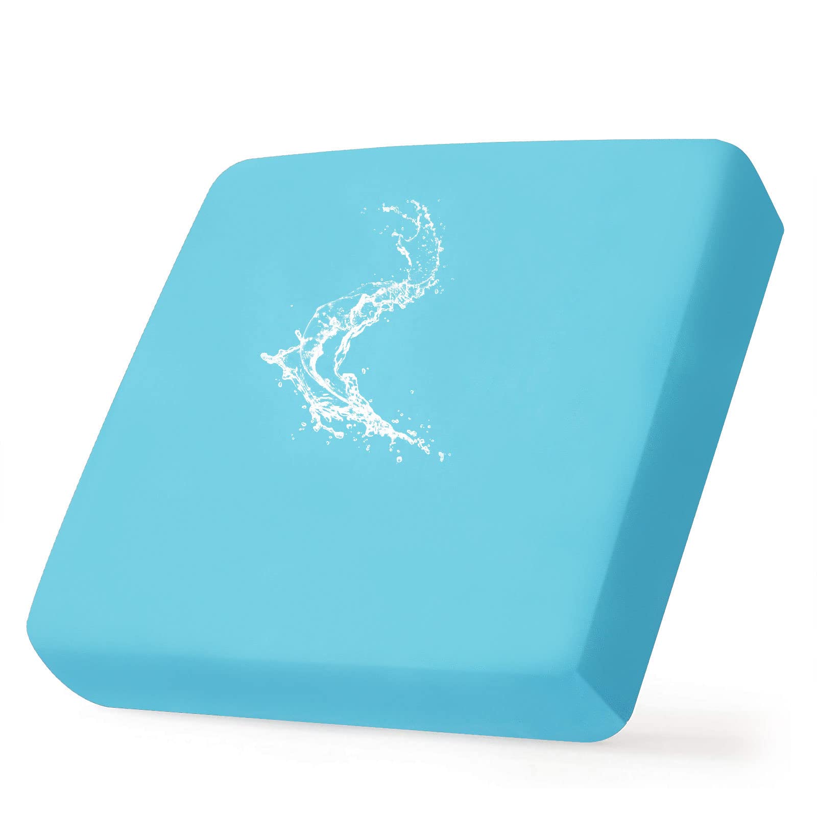 hyha Waterproof Couch Cushion Covers, Replacement Chair/Sofa Cushion Covers, Stretch Sofa Seat Cushion Slipcovers, Soft Flexibility Couch Covers for Pets with Elastic Bottom (Medium, Peacock Blue)