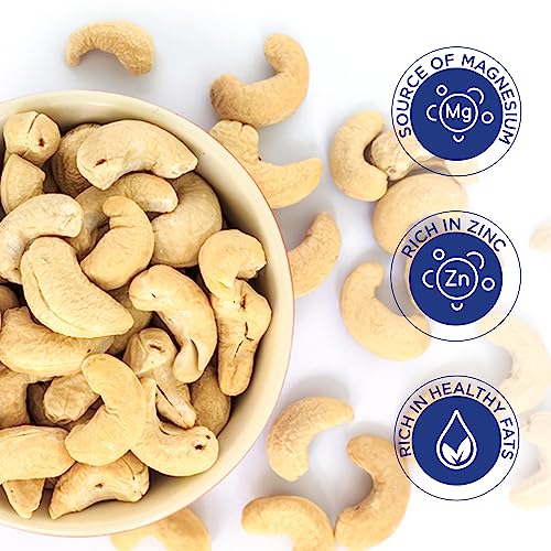 Image of Nutty Gritties Premium Jumbo Size Cashews 1Kg | W240 Grade | Rich in Protein | Crunchy & Fresh | Resealable Jar | Healthy Snack