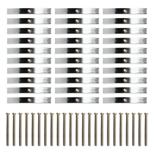 30 Pcs Socket Back Box Repair Clip, 86 Type Switch Box Repair Tools, Universal Wall Switch Socket Screw Hooks Brackets for Wall Mounted Electrical Box Repairs Electrical Sockets Cassette Screw Hook