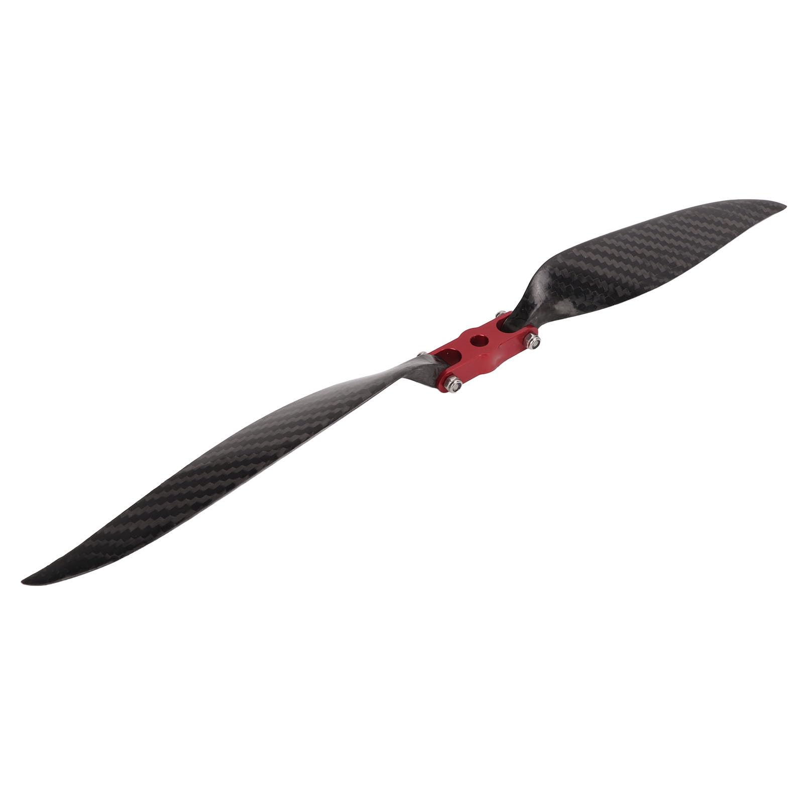 plplaaoo Hélice Plegable RC Fibra de Carbono Aleación de Aluminio Hoja Delgada de 325 mm Hélice de Drones de Alta eficiencia para Aviones de ala Fija Pieza de Repuesto Liviana y Duradera