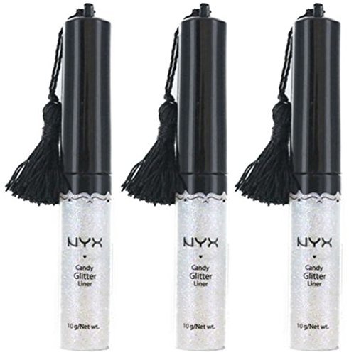 NYX Candy Glitter Liner Eyeliner # Cgl 12 Crystal (3 Pack)