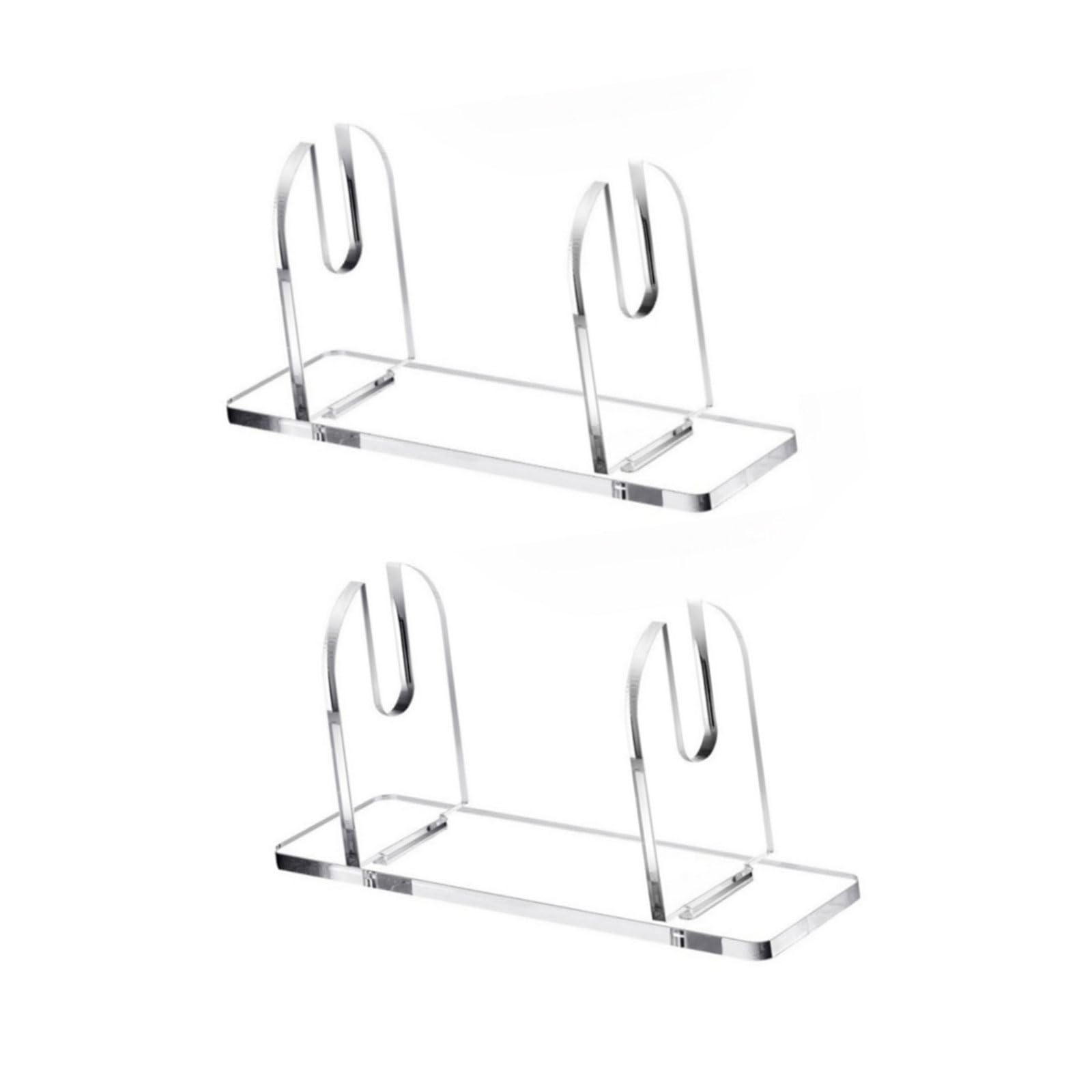GMBYLBY 2/3Pcs Acrylic Hand Fan Holder Clear Folding Fan Display Stand Rack For Home Office Desktop Exhibition And Craft Store Hand Fan Holder Stand
