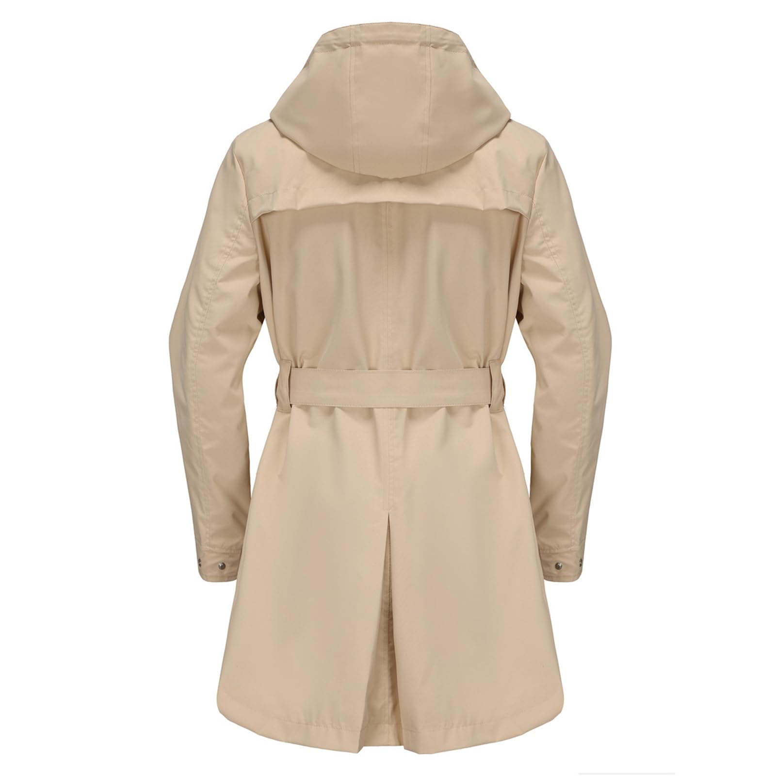 Donne Cappotto Primavera Autunno Donna Lunga Giacca a Vento Impermeabile all'aperto con Cappuccio Giacca Donna Casual Cappotti Monopetto