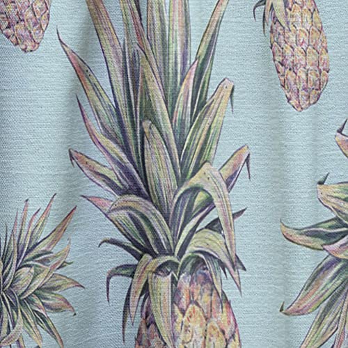 Designq Curtains 'Pineapples On A Light Blue' Curtains For Bedroom, Curtains For Living Room, Curtains & Drapes - Thermal Insulated - Single Panel-52X120 #TOP6