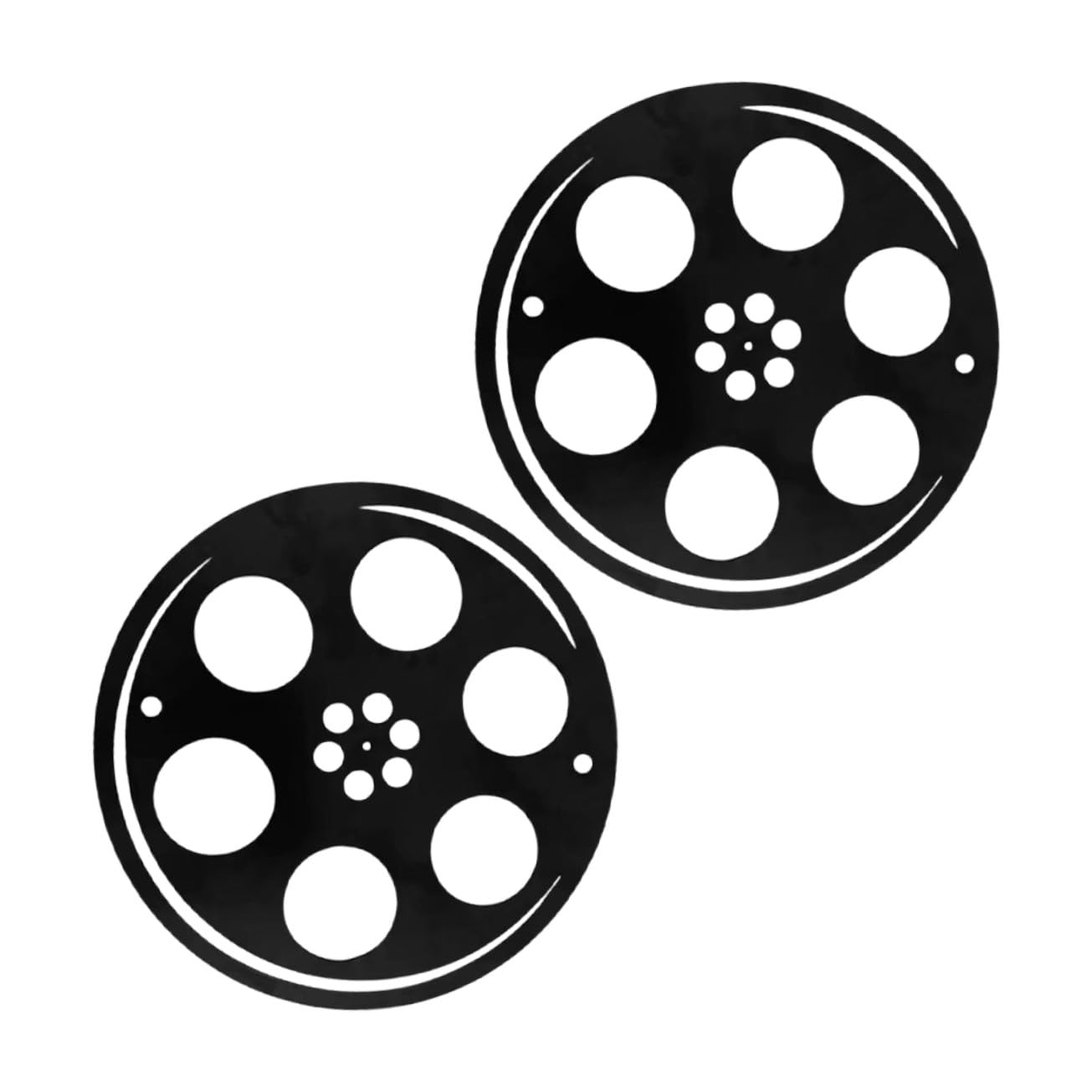 Accessoires de théâtre en fer noir durables pour une décoration murale chic