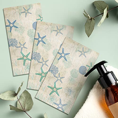 200 Pcs Disposable Guest Napkins Summer Beach Hand Towels For Bathroom 2 Ply Disposable Paper Napkin For Beach Party Starfish Beach Paper Guest Towels Decorative Paper Napkin For Holiday Baby Shower… #TOP3