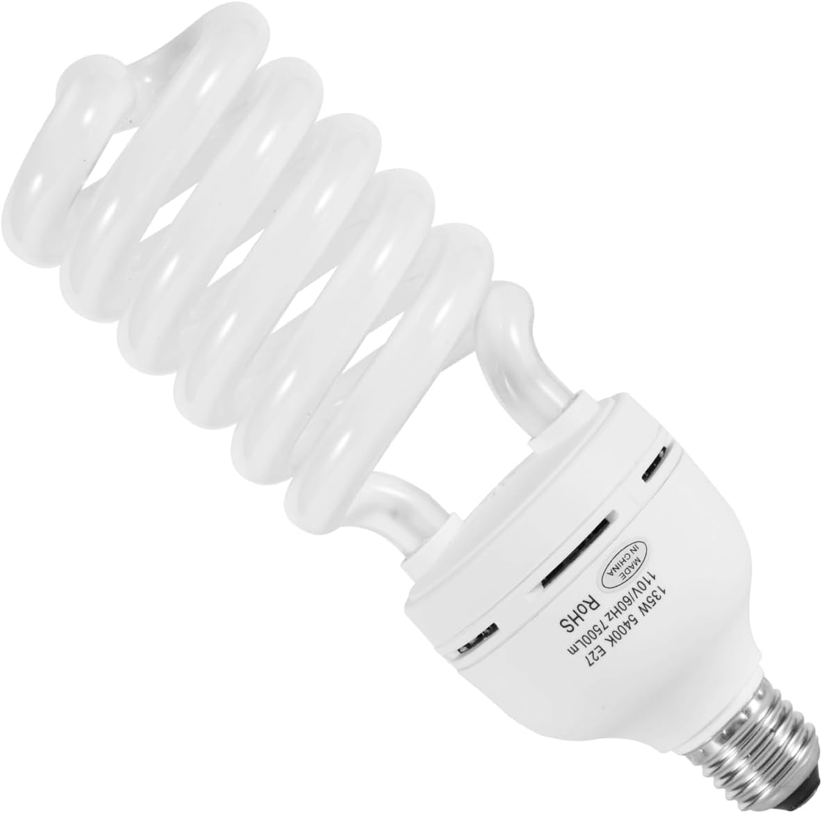 Skytex 1 Pcs 135W 5400K Color Temperature CFL Light Bulb, Daylight Spiral Photography Lighting, E27 Socket Light Bulb for Softbox Light, Studio Light, Camera and Video Light (CFL135)