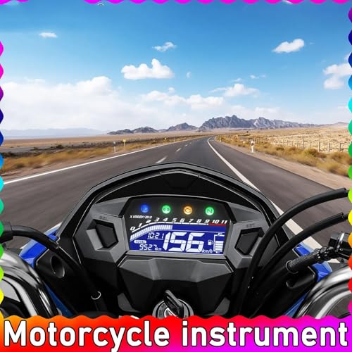 Tableau de bord LCD multifonction moto pour trajets Honda CG - 2