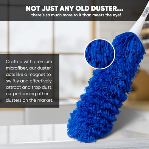 Image of 2 Pack of Microfiber Flexible Dusters | from Microfiber Wholesale | Clean Ceiling Fans, Cobwebs, Light Fixtures, Delicate Objects