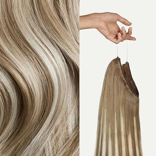 Luxy Halo Clip-In Hair Extensions Natural Blonde Balayage (18AT90)