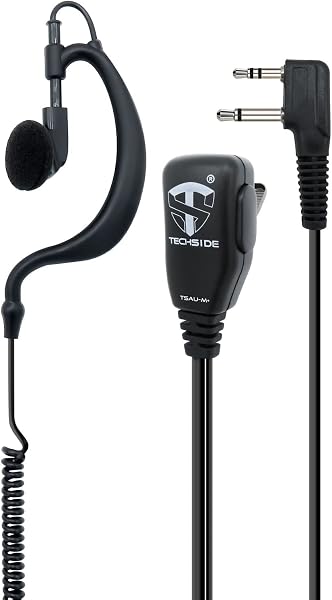 TechSide Microfono Altoparlante da Spalla Impermeabile 2 Pin Midland + Jack 3,5 + Clip Girevole Per Radio ricetrasmittenti | Compatibile con G7 pro G9 pro XT70 XT60 XT50 XT40 XT30 MA26-XL C515.05 - 5