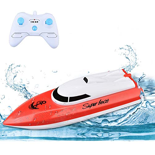 Remote Control Boats for Pools and Lakes, TOYEN RC Boat 2.4GHz 14km/h Mini Remote Boat Toys Indoor/Outdoor for Kids Boys Girls