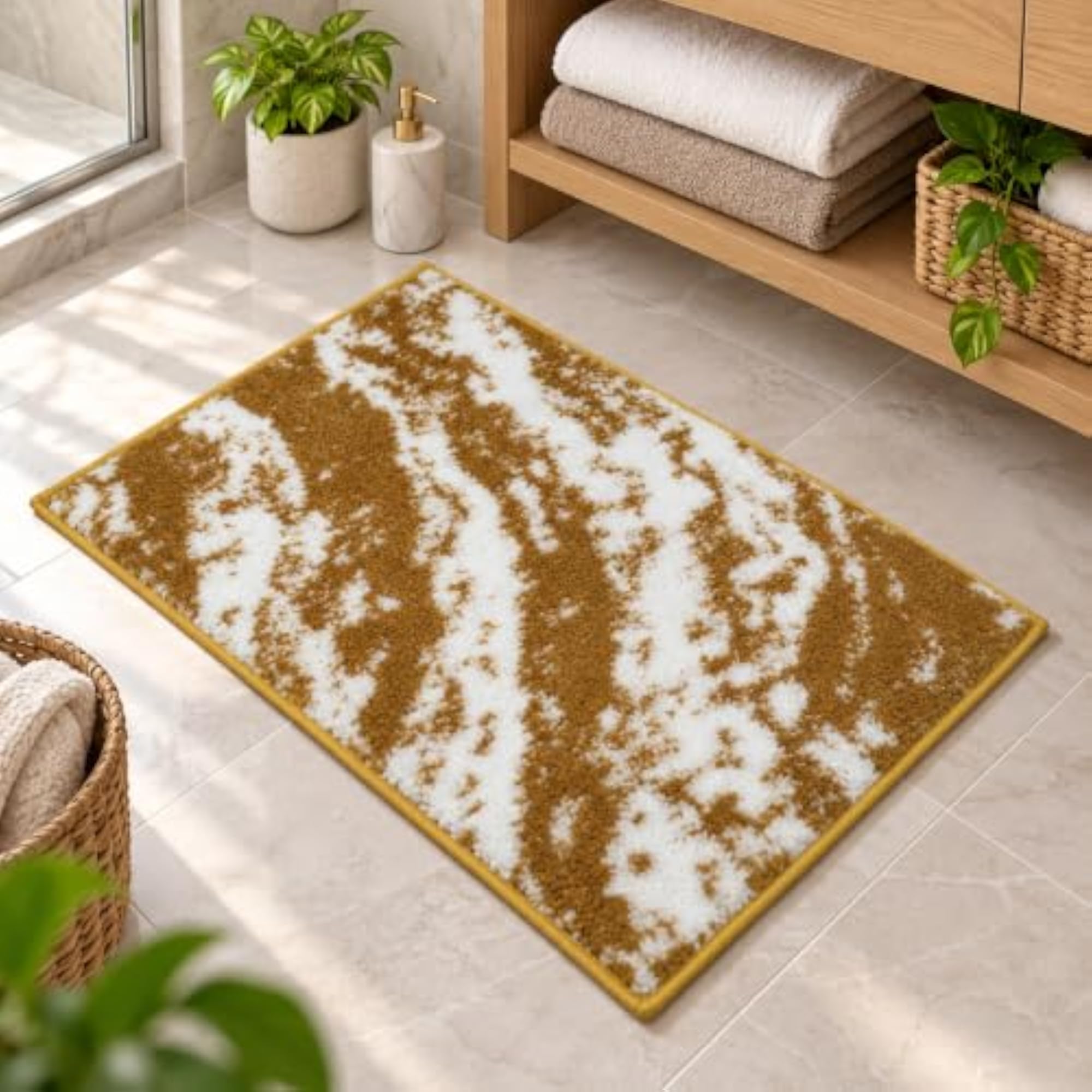 Super Soft Washable Doormat, Rubber Backing for Home