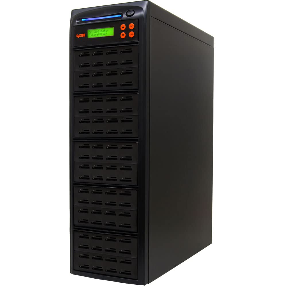 Systor 1:79 SD/microSD Card Duplicator - 2GB/Min - Standalone Multiple Flash Memory Copier & Eraser/