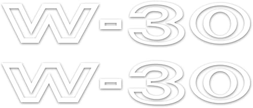 Miniatura 1 de Oldsmobile 1969 Cutlass 442 W-30 Kit de calcomanías - Blanco