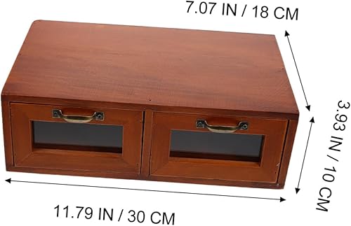 Miniatura 3 de BESTOYARD Caja de almacenamiento de escritorio, soporte para monitor, estante de almacenamiento, cajones de almacenamiento, soportes de estantería,