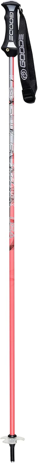 Goode | SuperMax Composite Ski Pole Pair | Light Pencil Shafts | Medium Swing Weight | Highest Shock Absorption | Mountain, Alpine, Downhill Skiing Gear