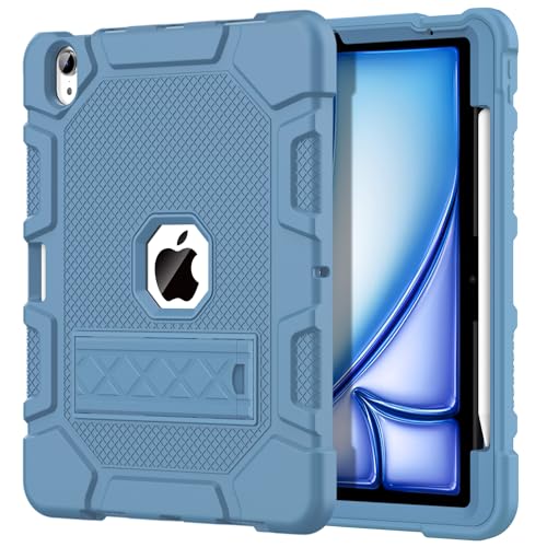 Azzsy iPad Air 11" (M3/M2) 2020-2025 Rugged Case Light Blue