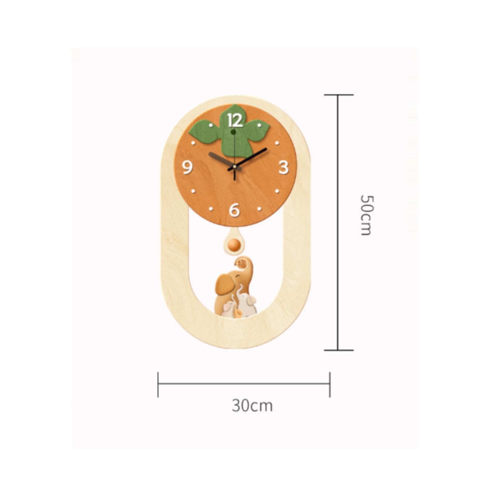 Reloj con Varilla corativa Analógico, Beige Madera