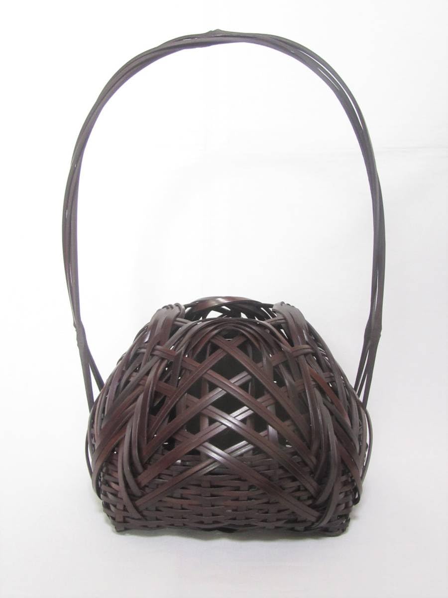 煎茶道具　籐編　圓式　瓶座　瓶式