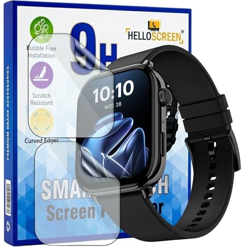Image of 2 Pack | Smartwatch Screen Protector Guard for Noise Pulse 4 Max | 1.96 inch | Flexible TPU Film, 9H Scratch Resistant, Bubble Free - Not a Tempered Glass
