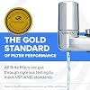 Brita Faucet Mount Water Filter System, Chrome, No-Wait Filtration, Easy Install, Multi-Use Tap Water Filter for Kitchens, Bathrooms & Small Spaces