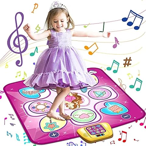Mmjklkm Dance Game Toy Dance Mat Toys3-10 Year Old Girl Boy with Music and Adjustable Rhythm Speed Kids Christmas Birthday Gifts Cover