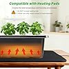 Bonviee 5-Pack Seed Starter Tray Seedling Kits,Plant Starter Kit with Adjustable Humidity Dome and Base Indoor Greenhouse Mini Propagator for Seeds Growing Starting (12 Cells per Tray,Black) #5
