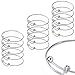 Yumei Jewelry Adjustable Wire Blank Bangle Bracelet for Womens DIY Jewelry Making,2.4 Inch,Pack of 15