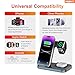 3 in 1 Charging Station Wireless Charger lPhone Foldable Charging Stand for Multiple Devices with Quick Charger for lPhone 16/15/14/13 Pro Max Watch AriPods Pro 2