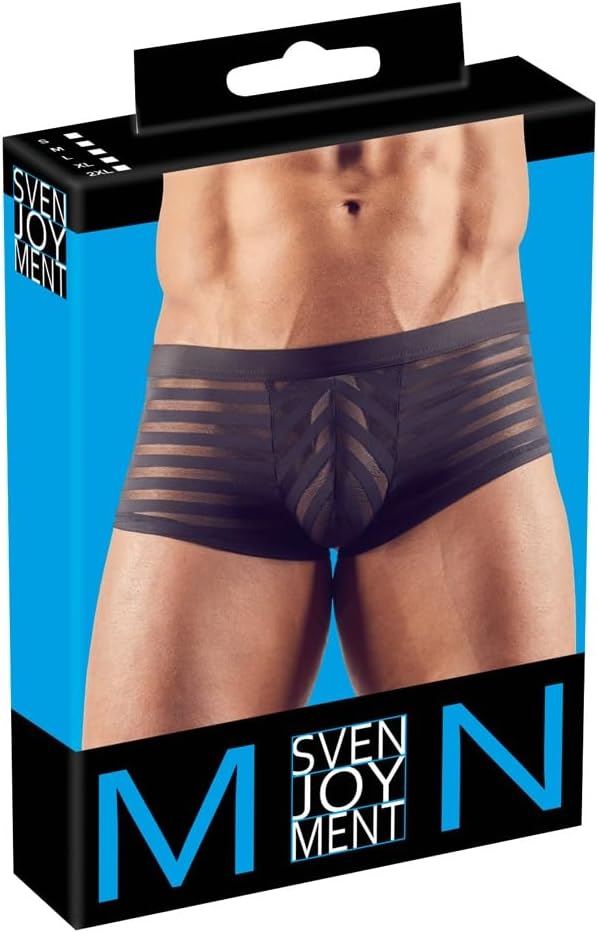 Svenjoyment Black Hollow Out Boxer Shorts Size L