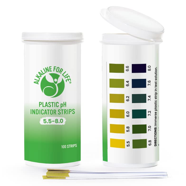 Dr. Brown's pH Test Strips for Urine and Saliva Testing- 5.5-8.0 Fine Grade Most Accurate - Monitor Acid-Alkaline Balance, Alkaline Diet and pH Balance (pH Test Strips)
