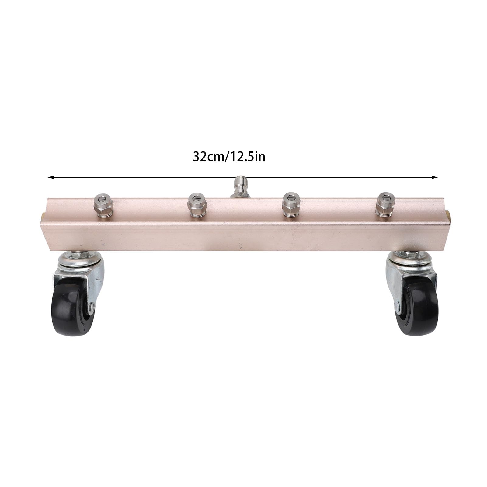 Alta Presión Acero Inoxidable Bajo Limpieza Automática Eficiente Lavadora para Enjuagar Chasis Del Automóvil, Limpieza Municipal, 1/4 Conector Oro Rosa, 12.6", Lavadora de carrito