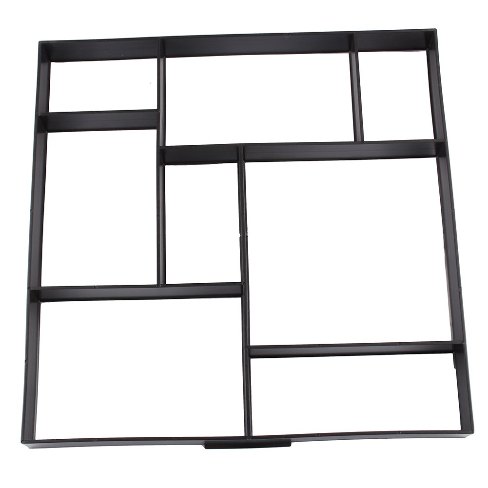 GOTOTOP Betonform Pflaster-Gussformen, Schablonen für Weg- und Terrassenfliesen, Garten Betonform für Ziegel und Zement, 50 x 50 x 4,5 cm