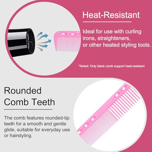 12 Peines para Corte de Cabello Resistente al Calor miniatura 3