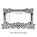 TC Sportline LPF260-C 3D Skull Flames and Bones Style Zinc Metal Chrome Finished Motorcycle License Plate Frame