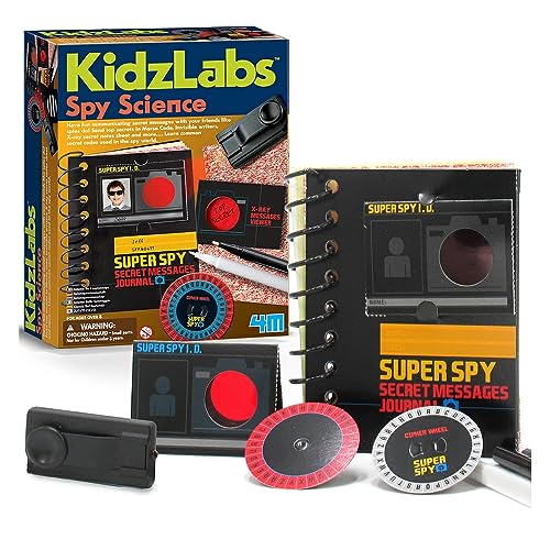 ［4M］キッズラボ 【スパイの世界】 秘密のメッセージ おもちゃ スパイグッズ モールス信号 暗号 自由研究 実験セット 工作キット 教育 学習 知育 おうち 遊び こども 子供 男の子 女の子 小学生 入学祝 子供会 プレゼント ギフト お祝い 誕生日 夏休み