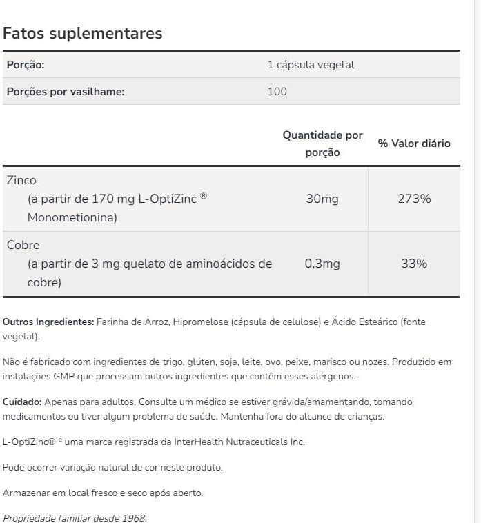 Now Foods: L-Optizinc Immune Support 30 mg, 100 Caps (2 pack) - Image 3