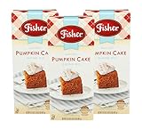 Fisher Harvest Pumpkin Cake Mix, 16.5 OZ (Pack of 3)