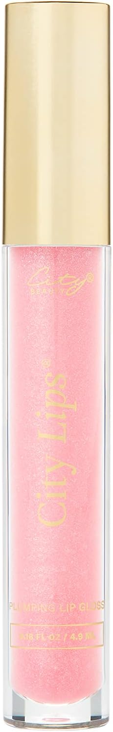 City Beauty City Lips Plumping Lip Gloss Tinsel Town - High-Shine Gloss for Fuller, Younger-Looking Lips | Hydrating & Smoothing Lip Treatment Hyaluronic Acid