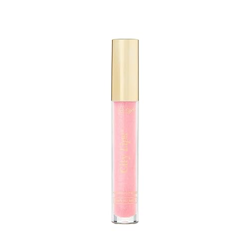 City Beauty - Labial City Lips, brillo de labios, hidrata y da volumen, para todo el año, con ácido hialurónico y péptidos, suaviza las arrugas de