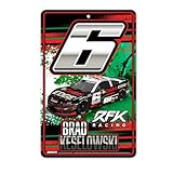 Rico Industries NASCAR Racing Brad Keselowski No. 6 11" x 17" Metal Home Décor Sign